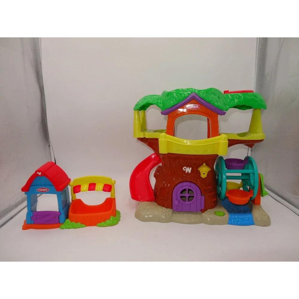 Playskool Weebles Musical  Rare Yellow Treehouse Farm Barn Vegetable Market Veg